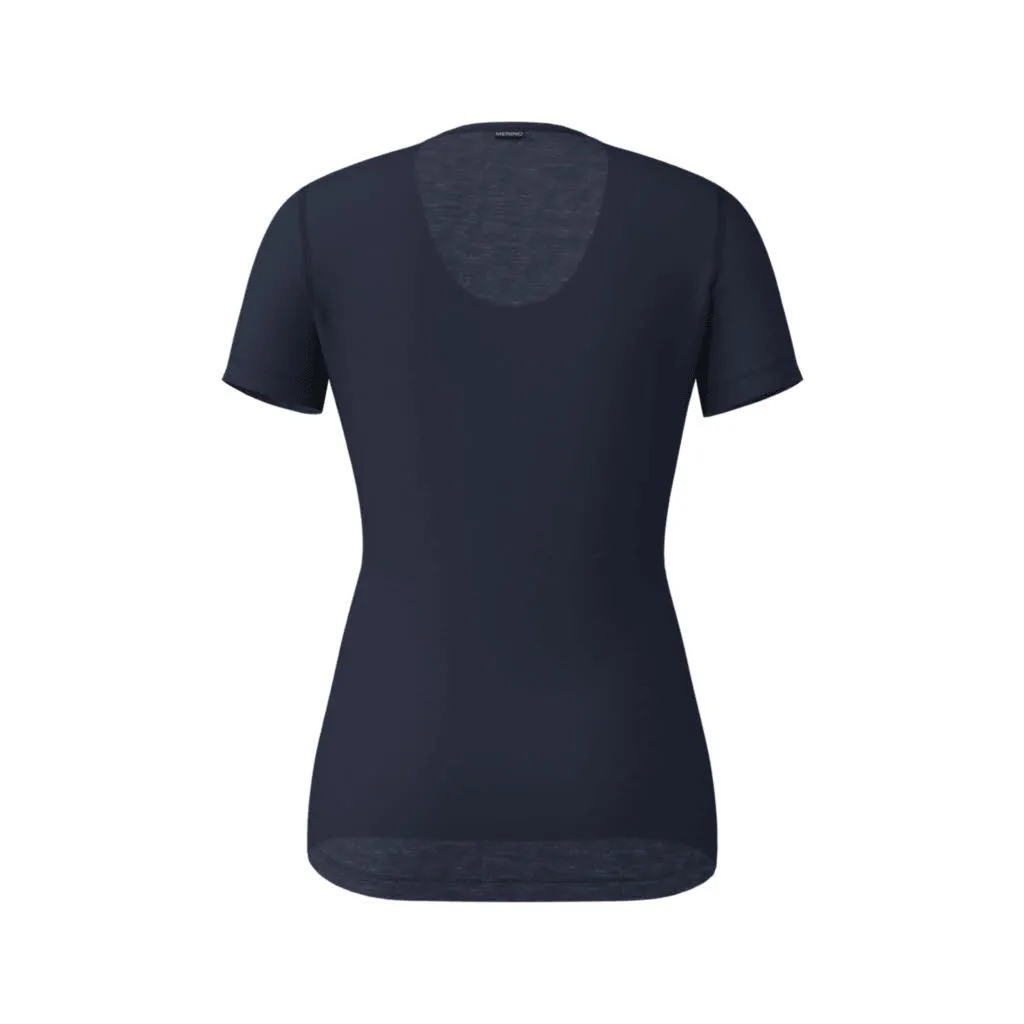 Löffler S/S MERINO LIGHT Damen T-Shirt Funktionsshirt dunkelblau