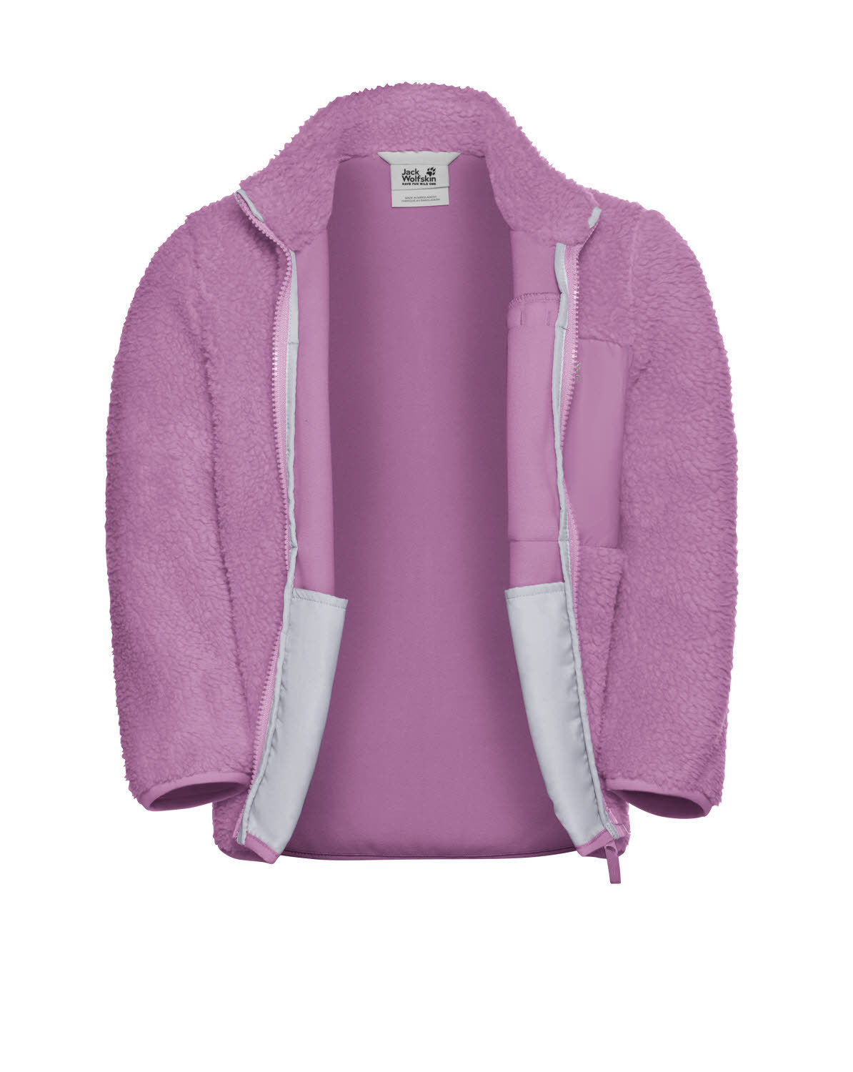 Jack Wolfskin Ice Curl Jacket Mädchen Fleecejacke Outdoorjacke vivid orchid