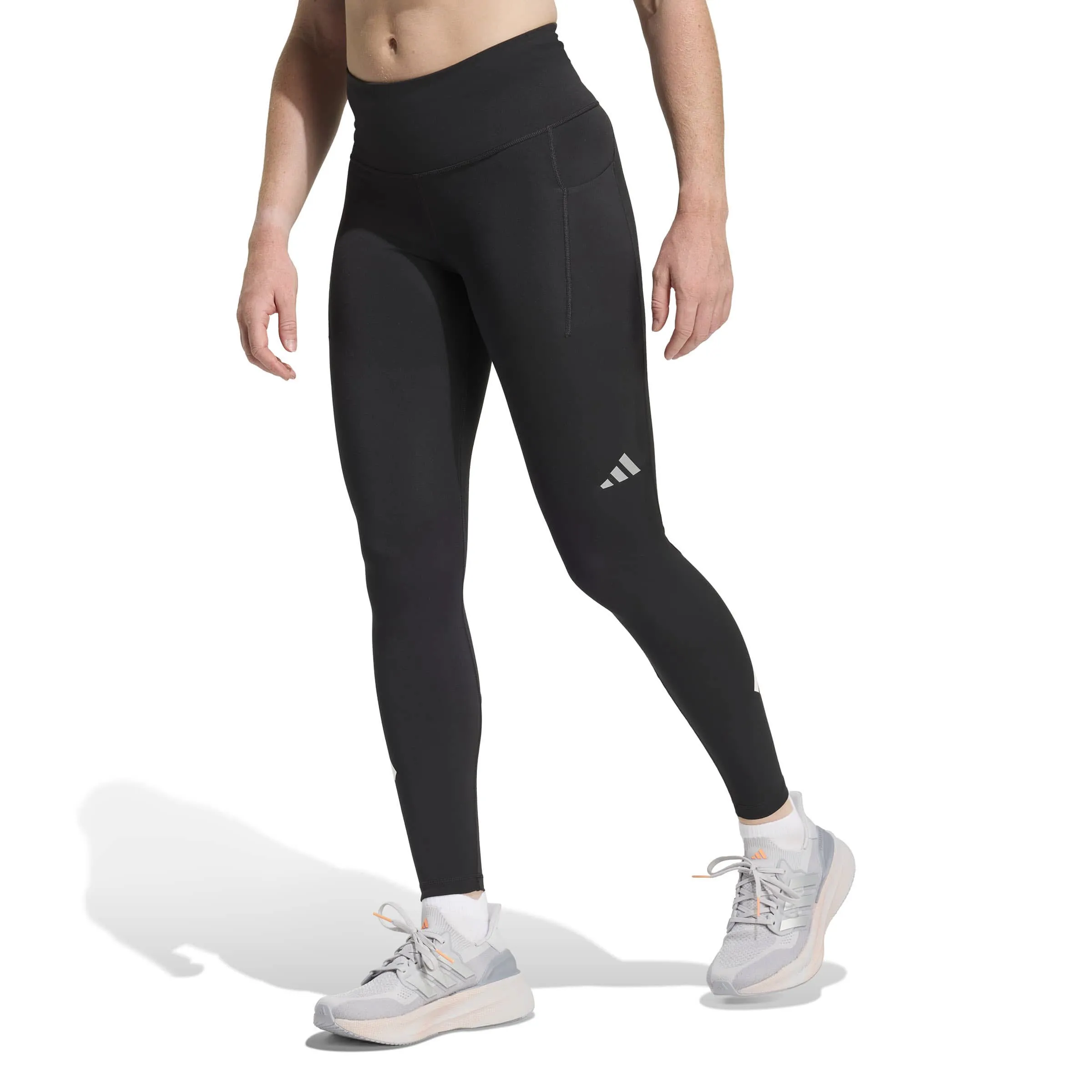 adidas aAdi365 3S 1/1 L Damen Laufhose Leggings schwarz