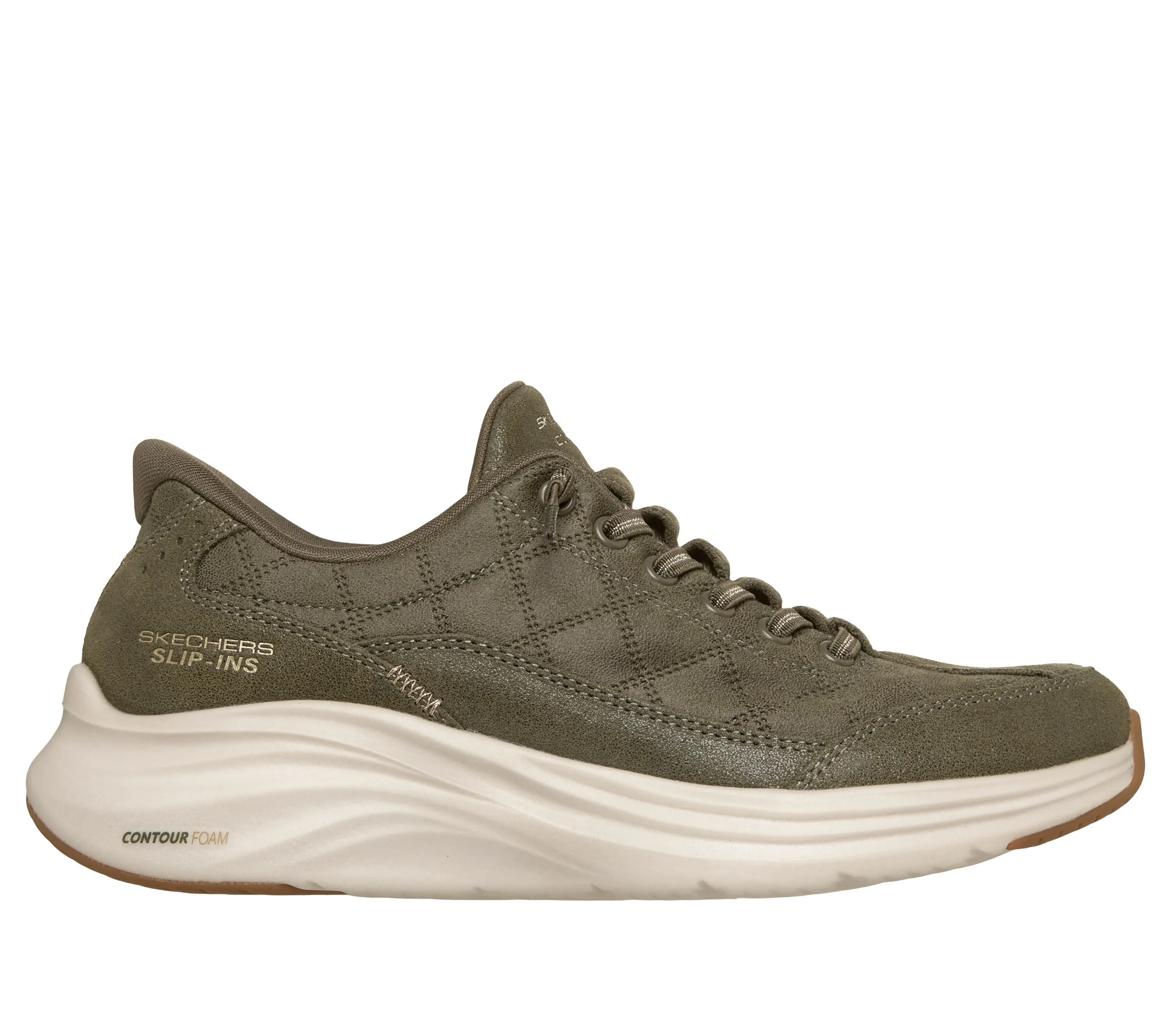 SkechersContour Foam - Natural Ease Damen Slipper grün