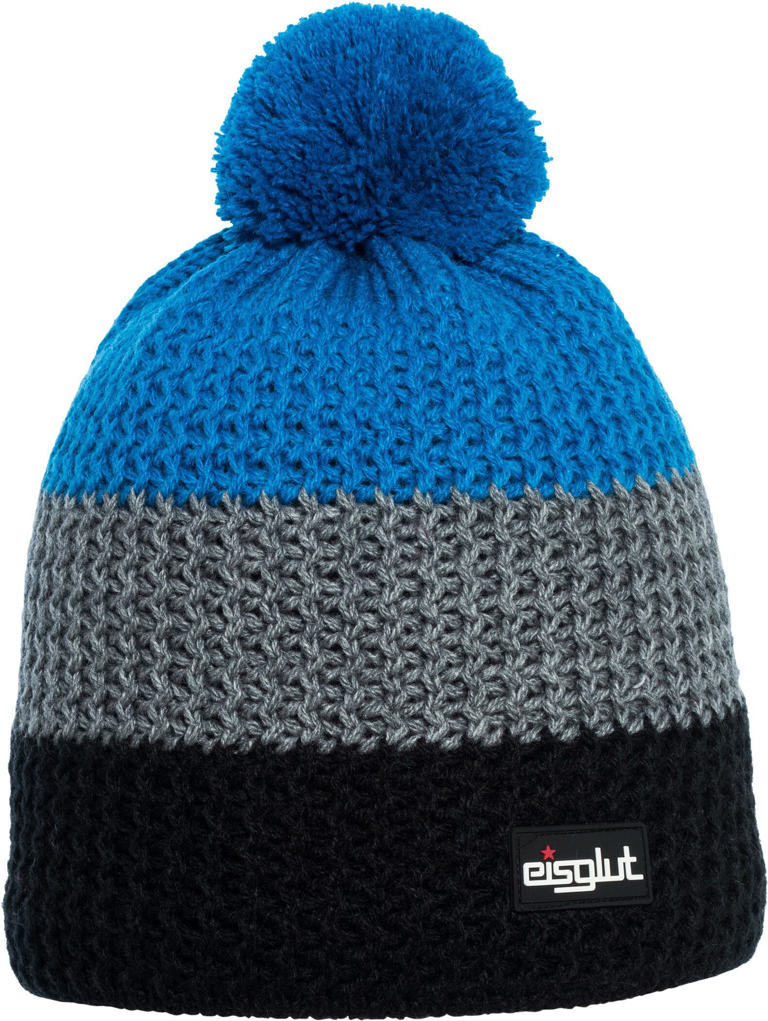 Eisglut Stormykids Jungen Mütze Bommelmütze Strickmütze blau