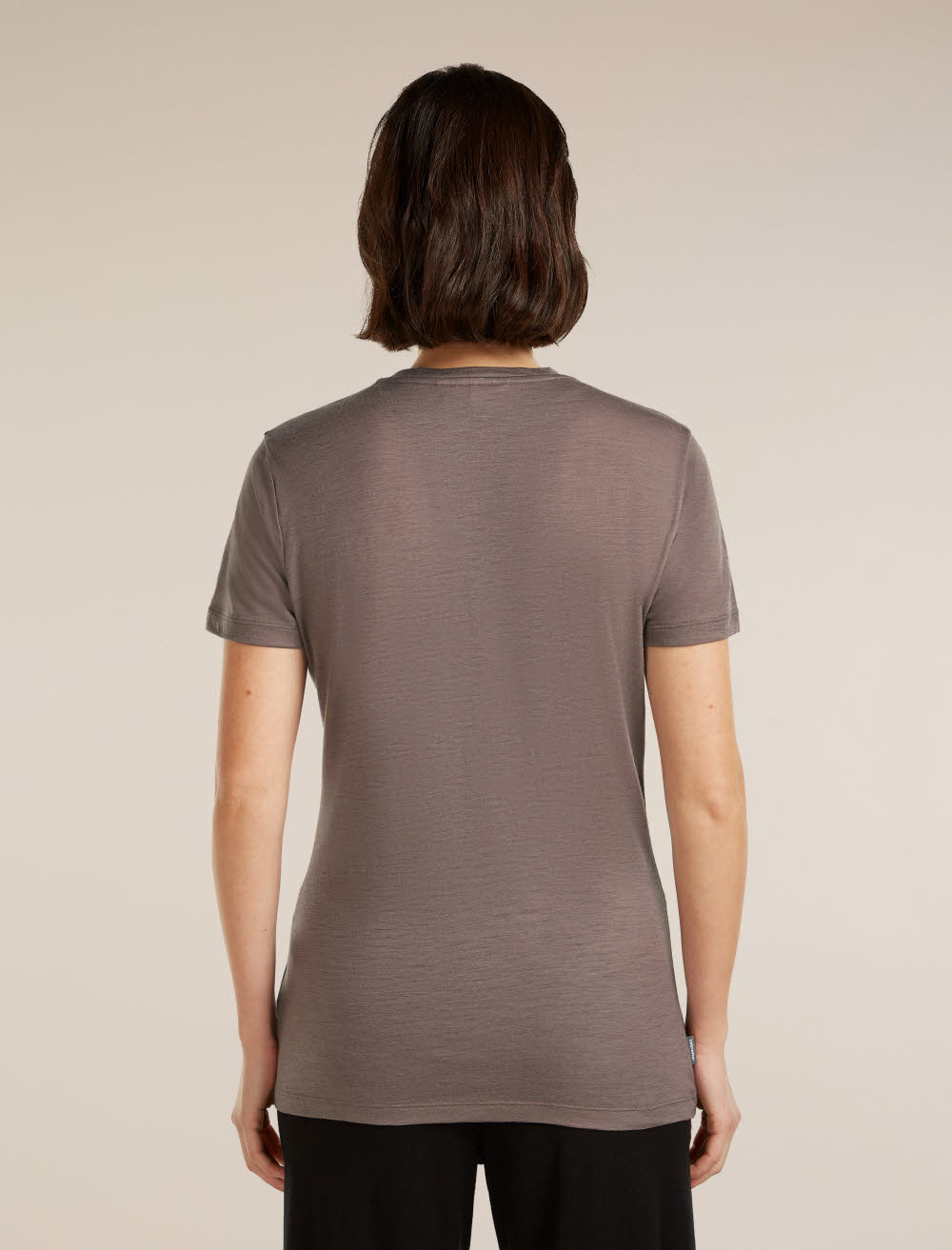 Icebreaker Merino 150 Tech Lite SS Tee Bird Transit Damen T-Shirt Funktionsshirt grau-braun