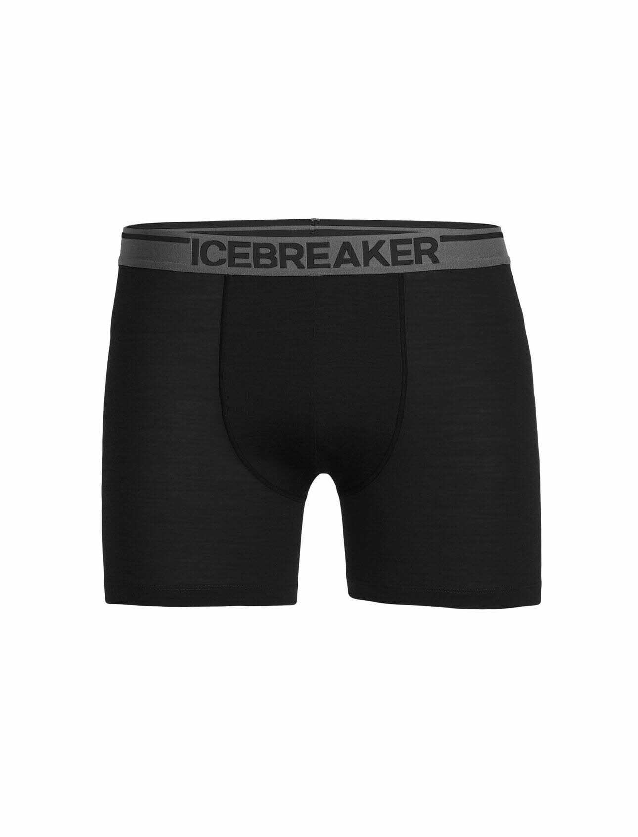 Icebreaker Merino Anatomica Boxershorts Unterhose Unterwäsche Herren schwarz