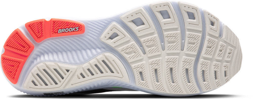 Brooks Ghost 17 Herren Laufschuhe Joggingschuhe white/pink clay/gecko