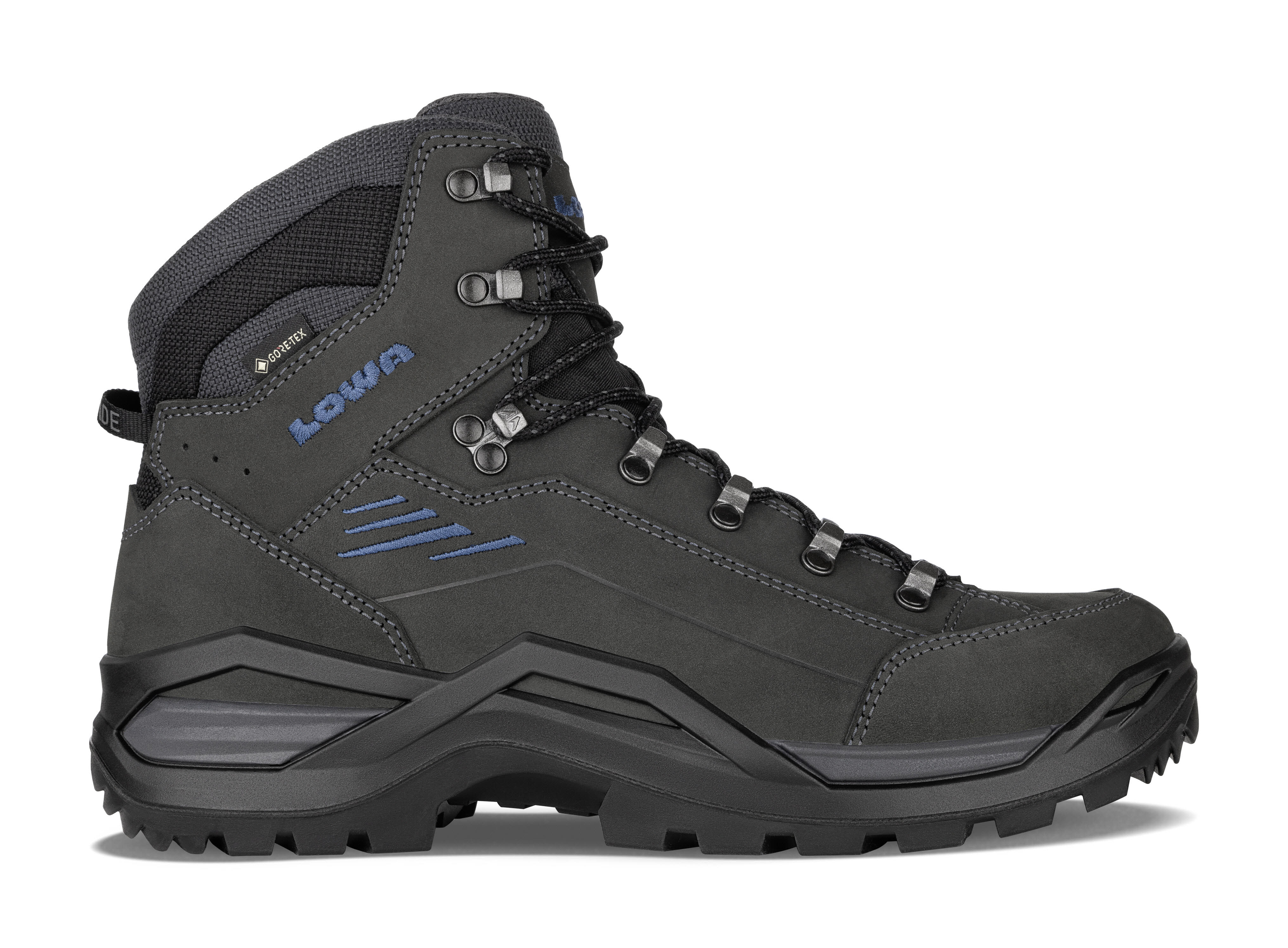 Lowa RENEGADE EVO GTX MID Herren Wanderschuhe Trekkingschuhe anthrazit/stahlblau