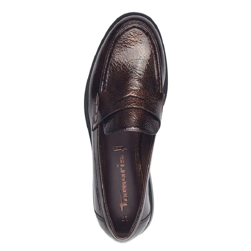 Tamaris Slipper Damen Modeschuhe Halbschuhe dark brown