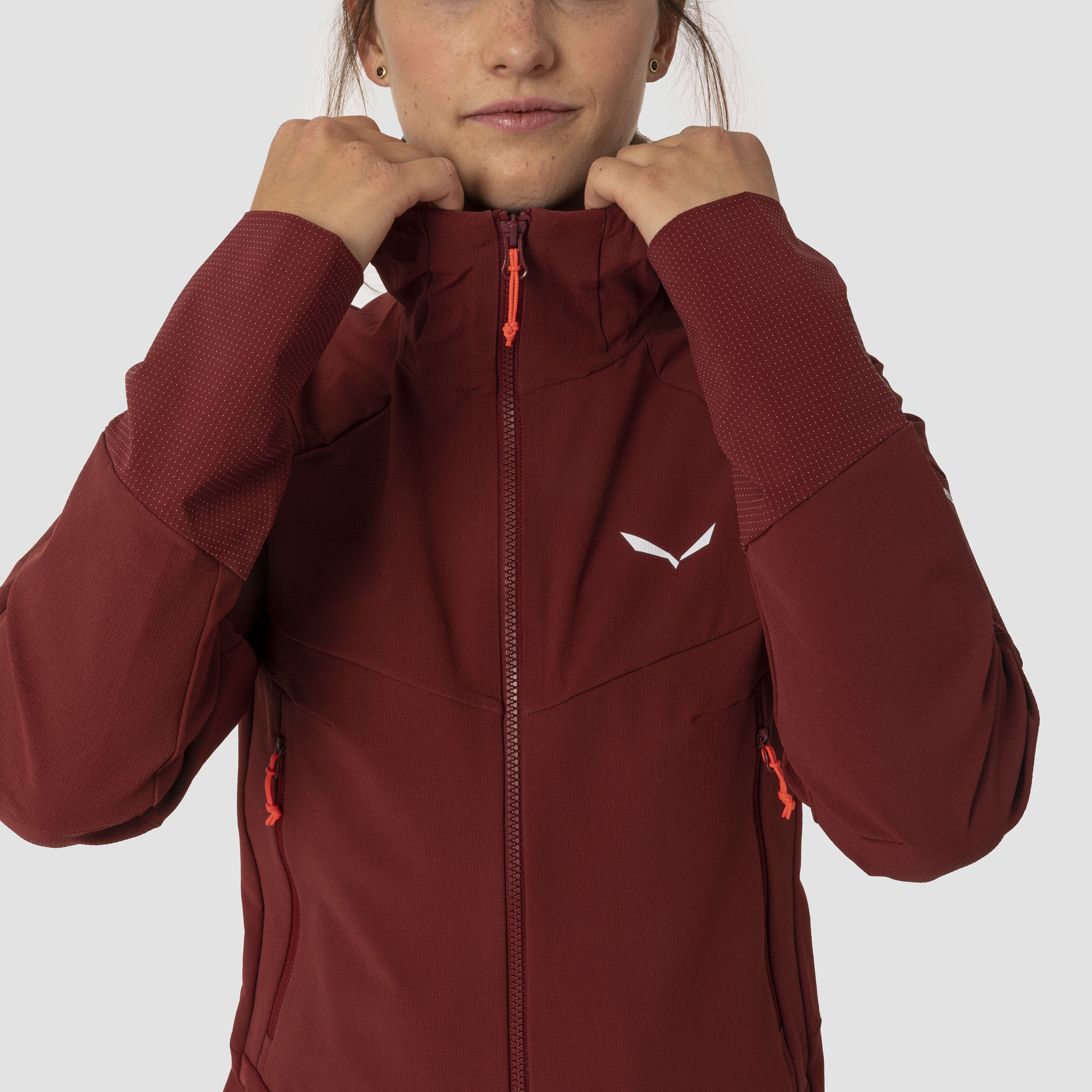 Salewa Agner Damen Softshelljacke Windstopper schwarz