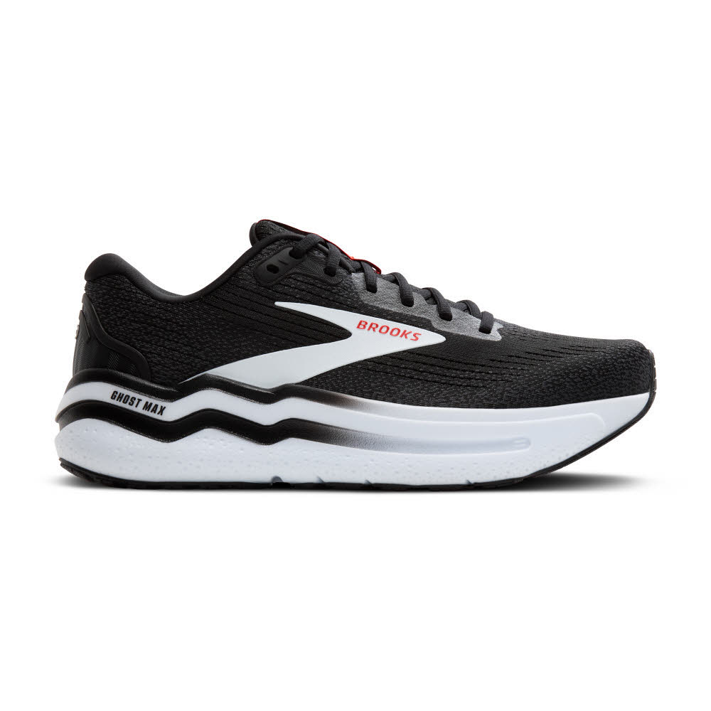 Brooks Ghost Max 2 Laufschuh Joggingschuh Herren schwarz rot