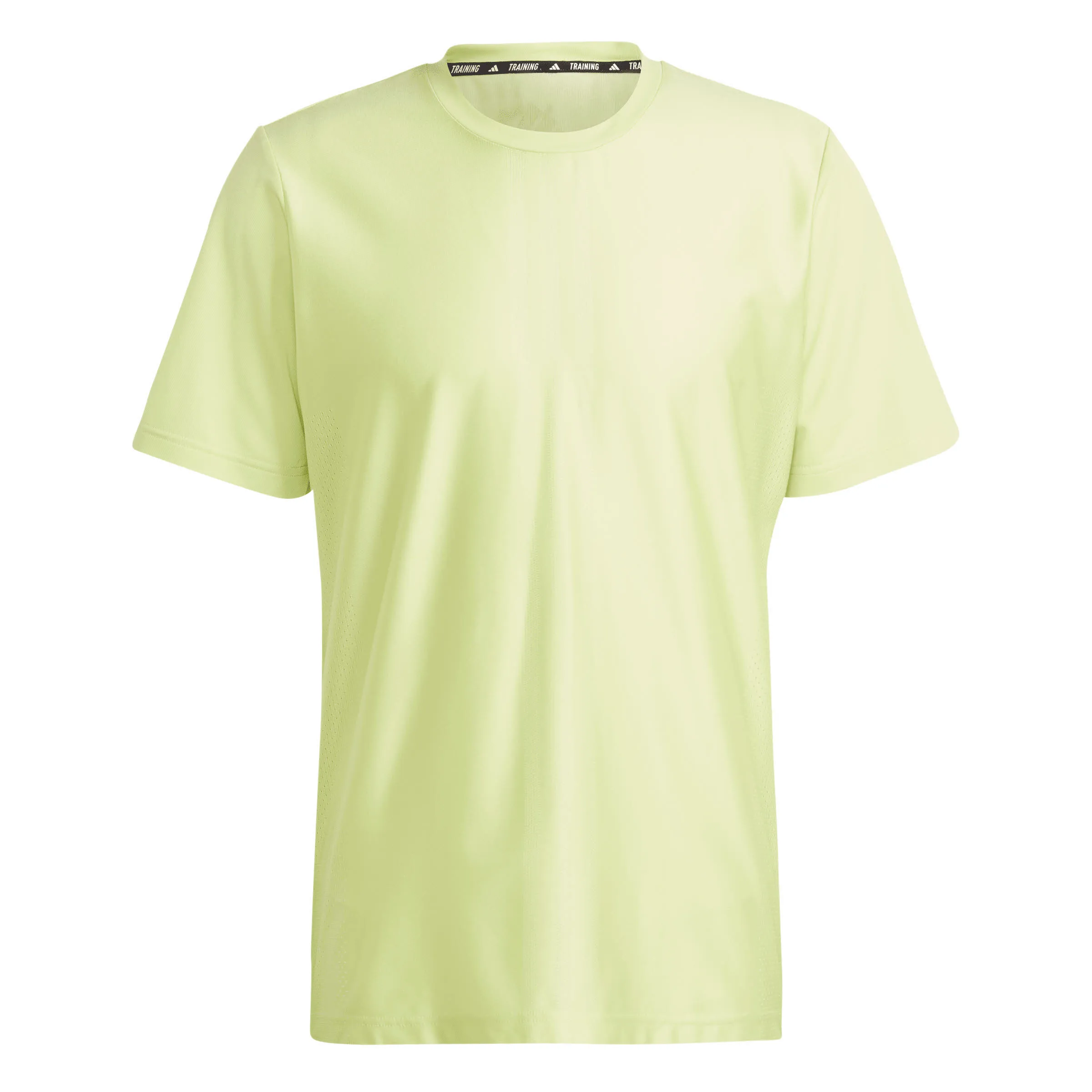 adidas HIIT Workout 3-Streifen T-Shirt Sportshirt Funktionsshirt Herren hellgrün