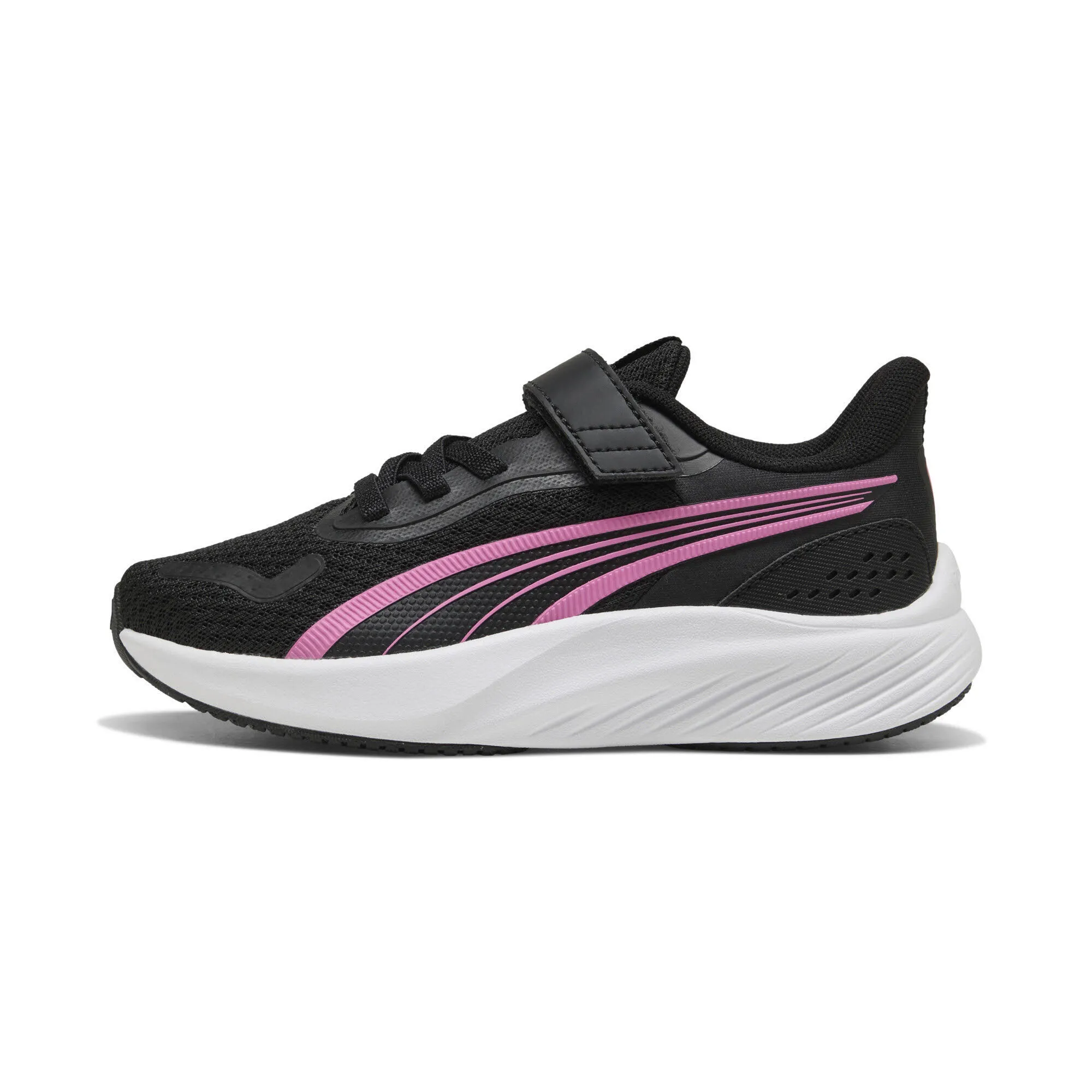 Puma Pounce Lite AC+ PS Mädchen Sneaker Freizeitschuhe schwarz/pink