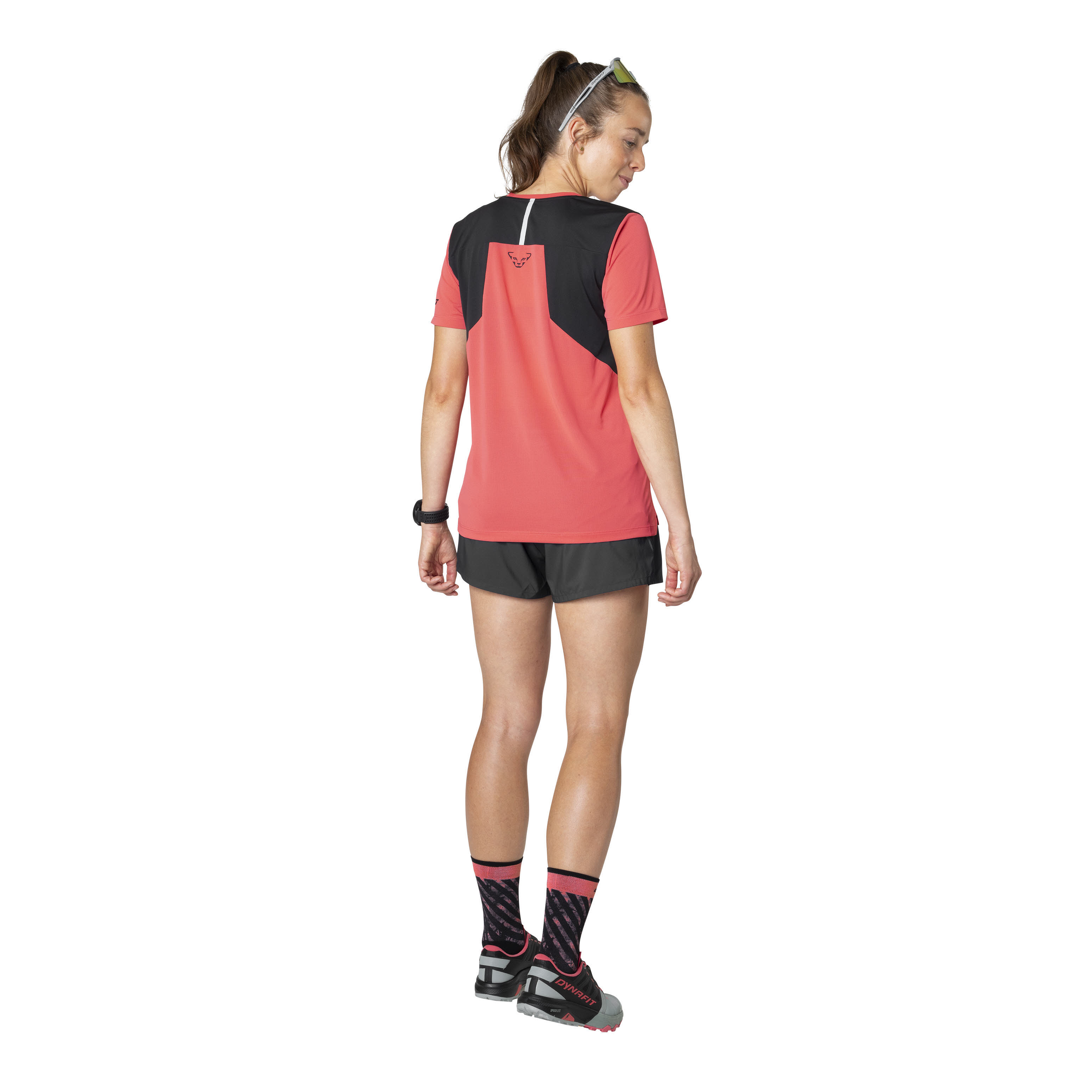 Dynafit Sky Shirt Lauftrikot Sport-T-Shirt Damen orangerot