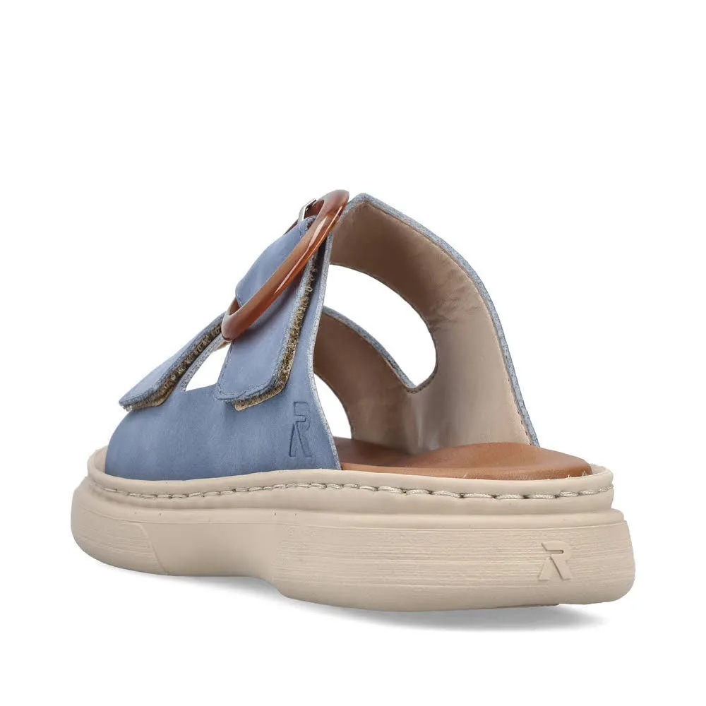 Rieker FSK Damen Sandalen Sandaletten blau