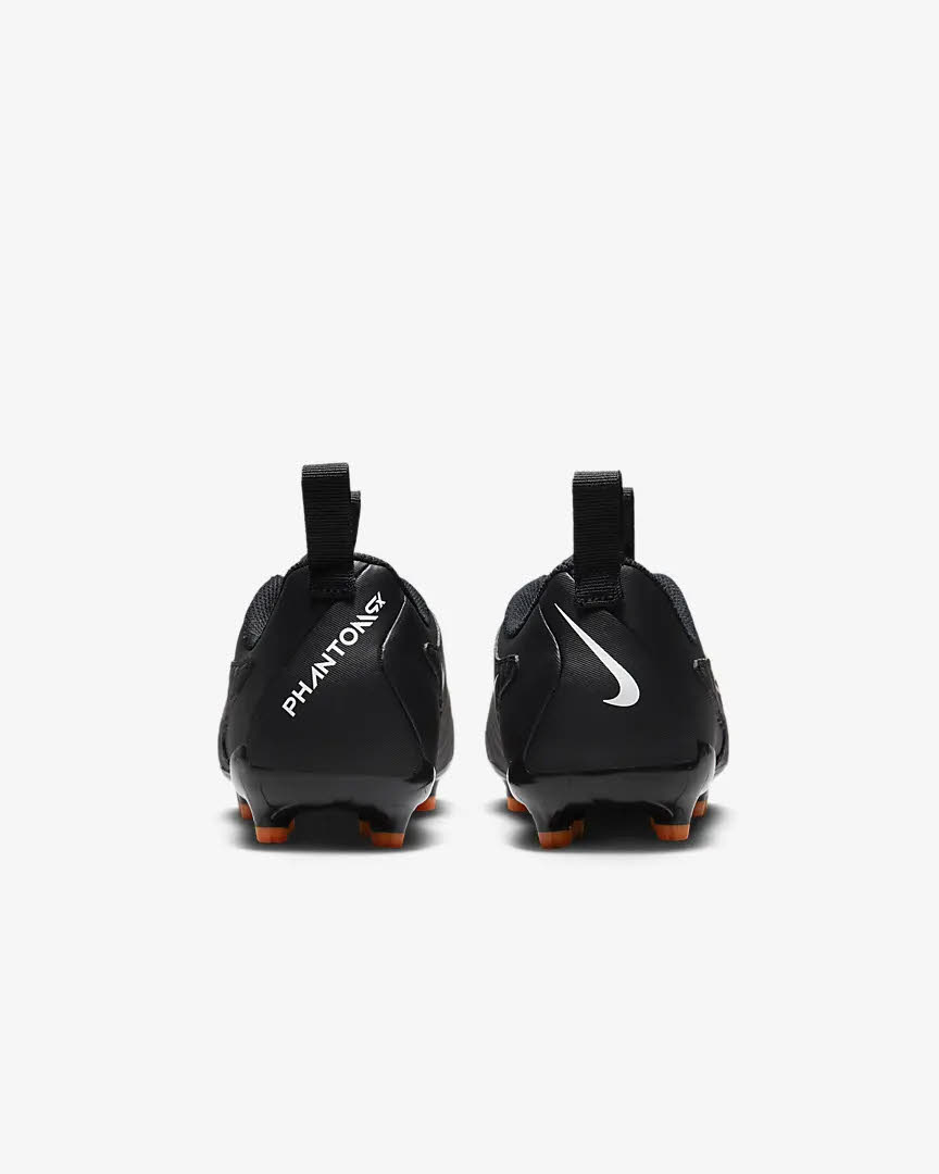 Nike JR Phantom GX Academy Jungen Fußballschuhe Schwarz Weiß Orange