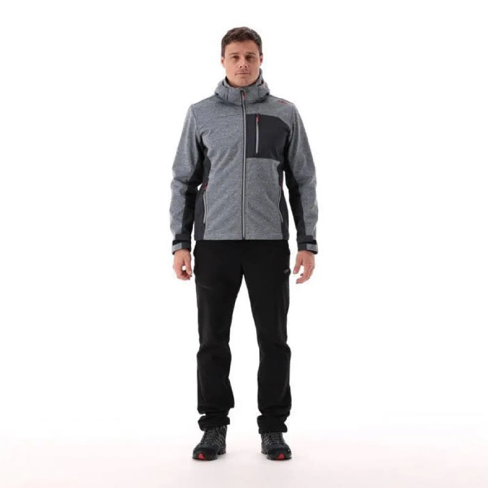 CMP MAN JACKET ZIP HOOD Outdoorjacke Herren grau