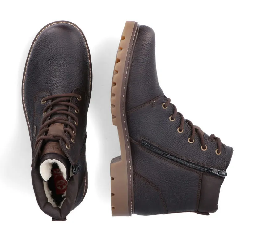 Rieker Herren Stiefelette Schnürer Schnürstiefel dunkelbraun