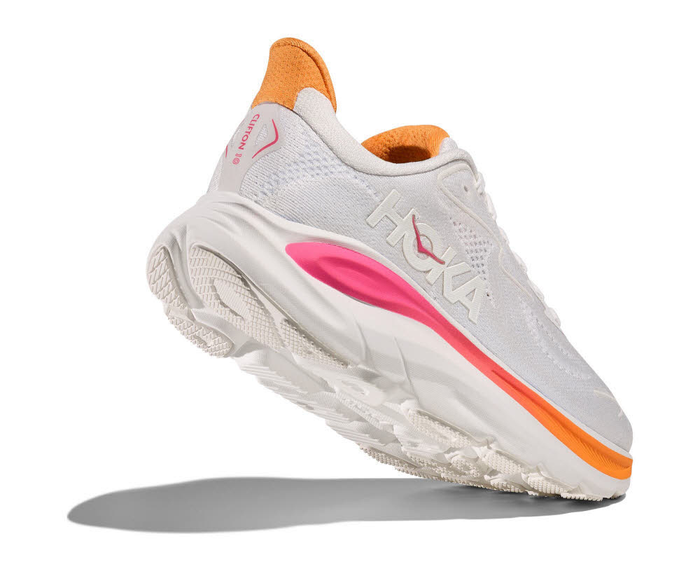 Hoka CLIFTON 10 Damen Laufschuhe Joggingschuhe white/electric rose