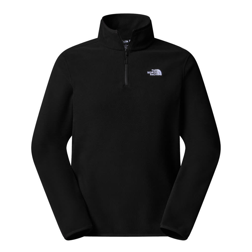 The North Face GGLACIER FLEECE 1/4 ZIP Herren Skirolli Longsleeve schwarz