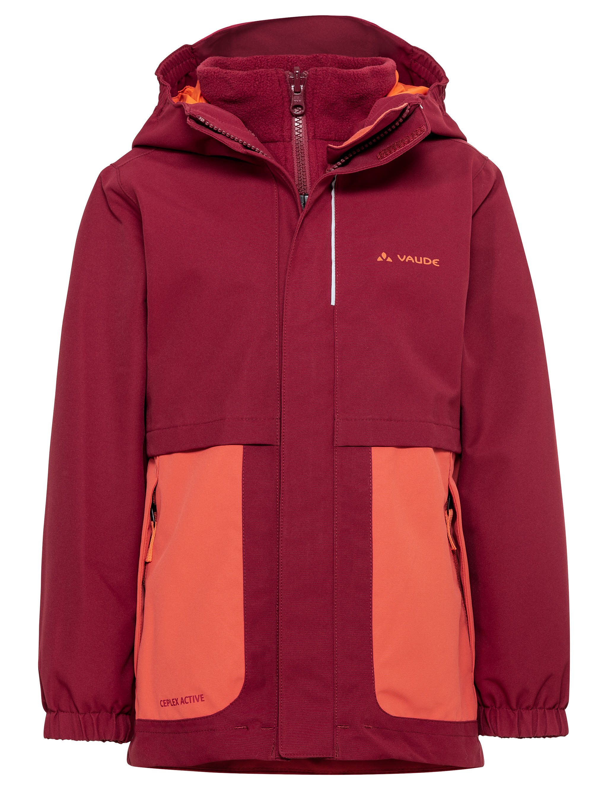 Vaude Campfire 3in1 Jacket Girls Kombijacke Kinder Mädchen rot