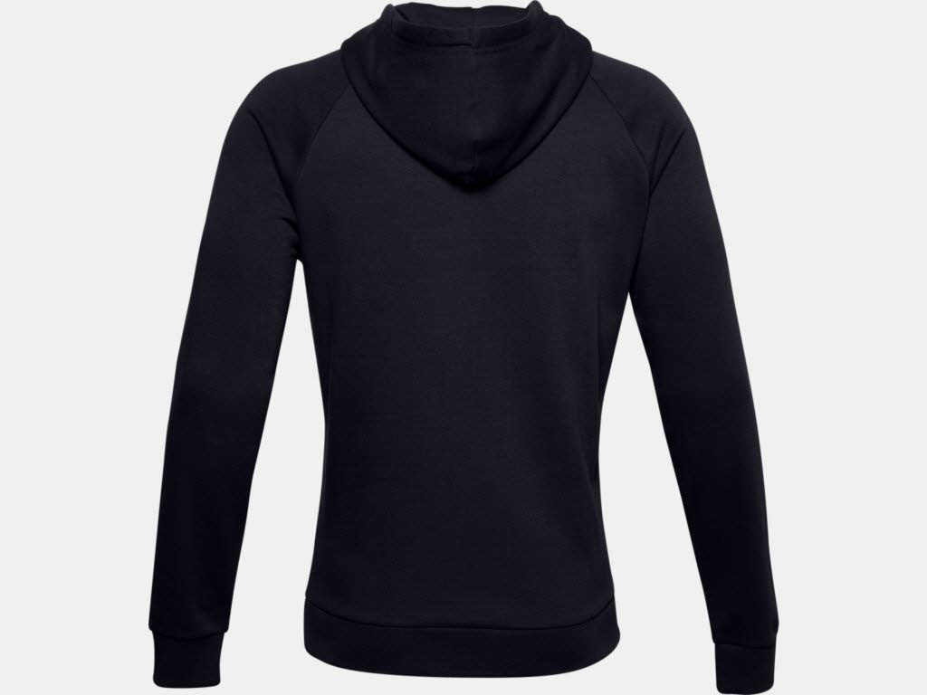 Under Armour UA Rival Fleece Big Logo HD Herren Hoodie Kapuzenpullover Schwarz NEU