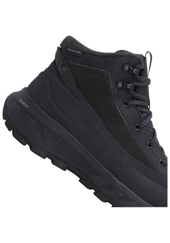 JACK WOLFSKIN WILD QUEST TEXAPORE MID M Winterstiefel Herren schwarz