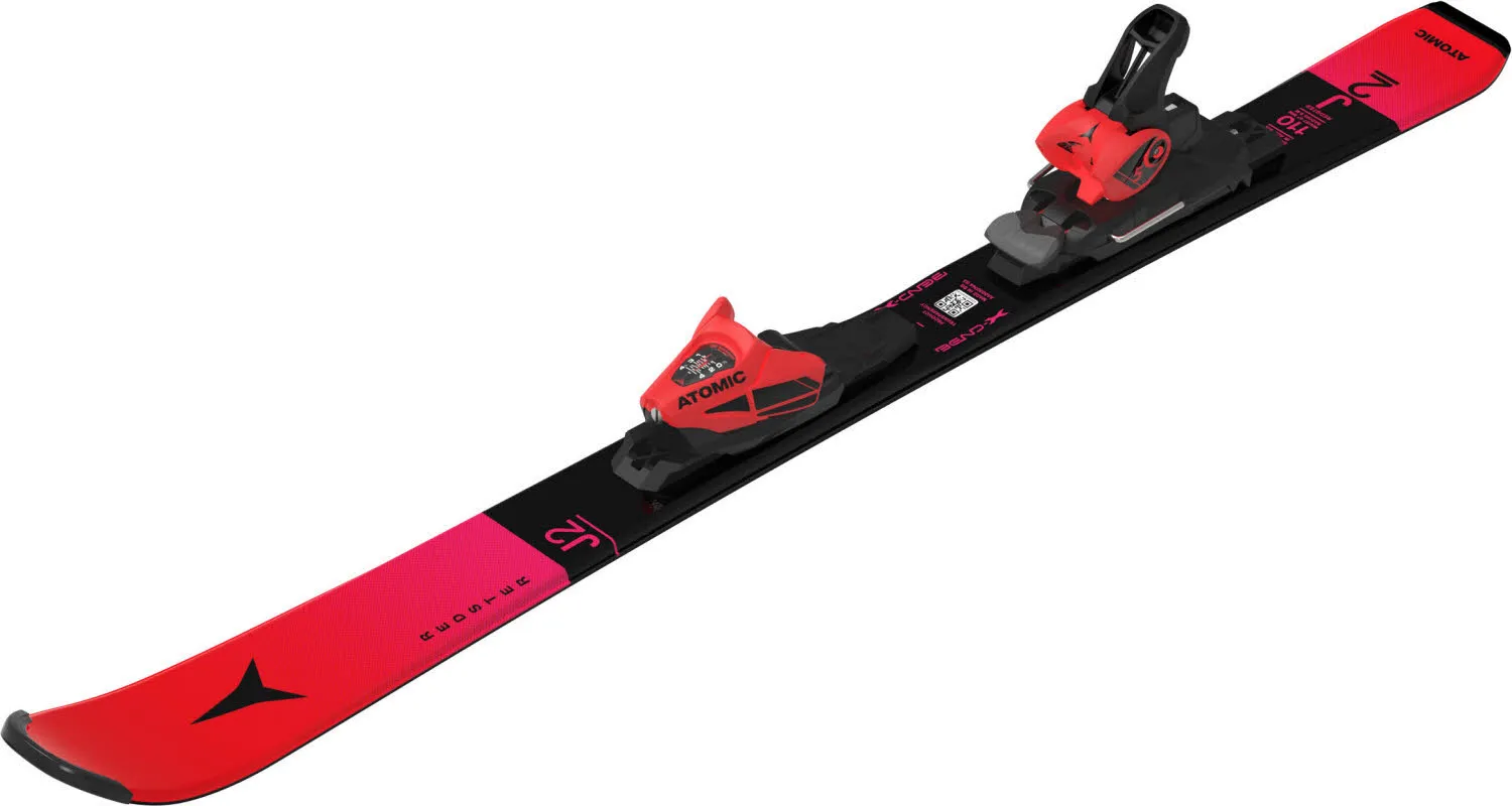 Atomic REDSTER J2 100-120 + C 5 GW Kinder Ski Einsteiger 26/27 rot/schwarz