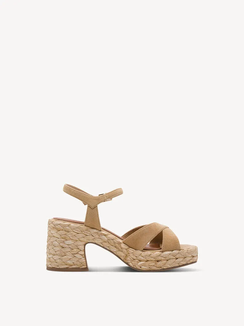 Tamaris Damen Sandale Sandaletten braun