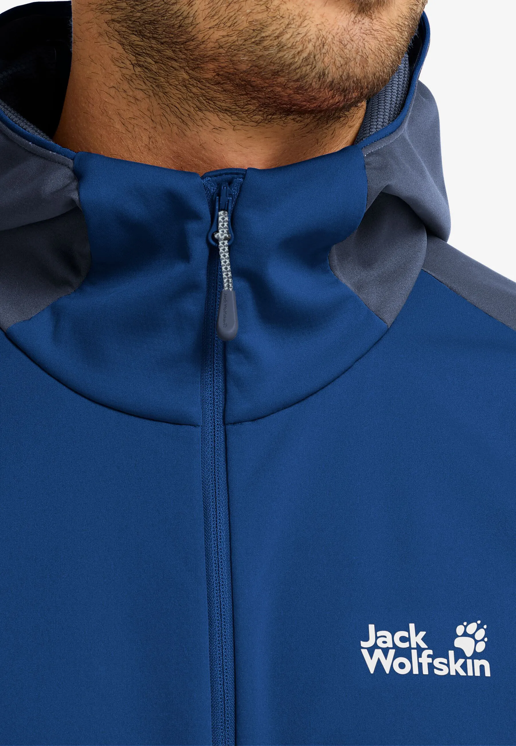 Jack Wolfskin Skyvail Jkt Herren Winddichte Softshelljacke blau