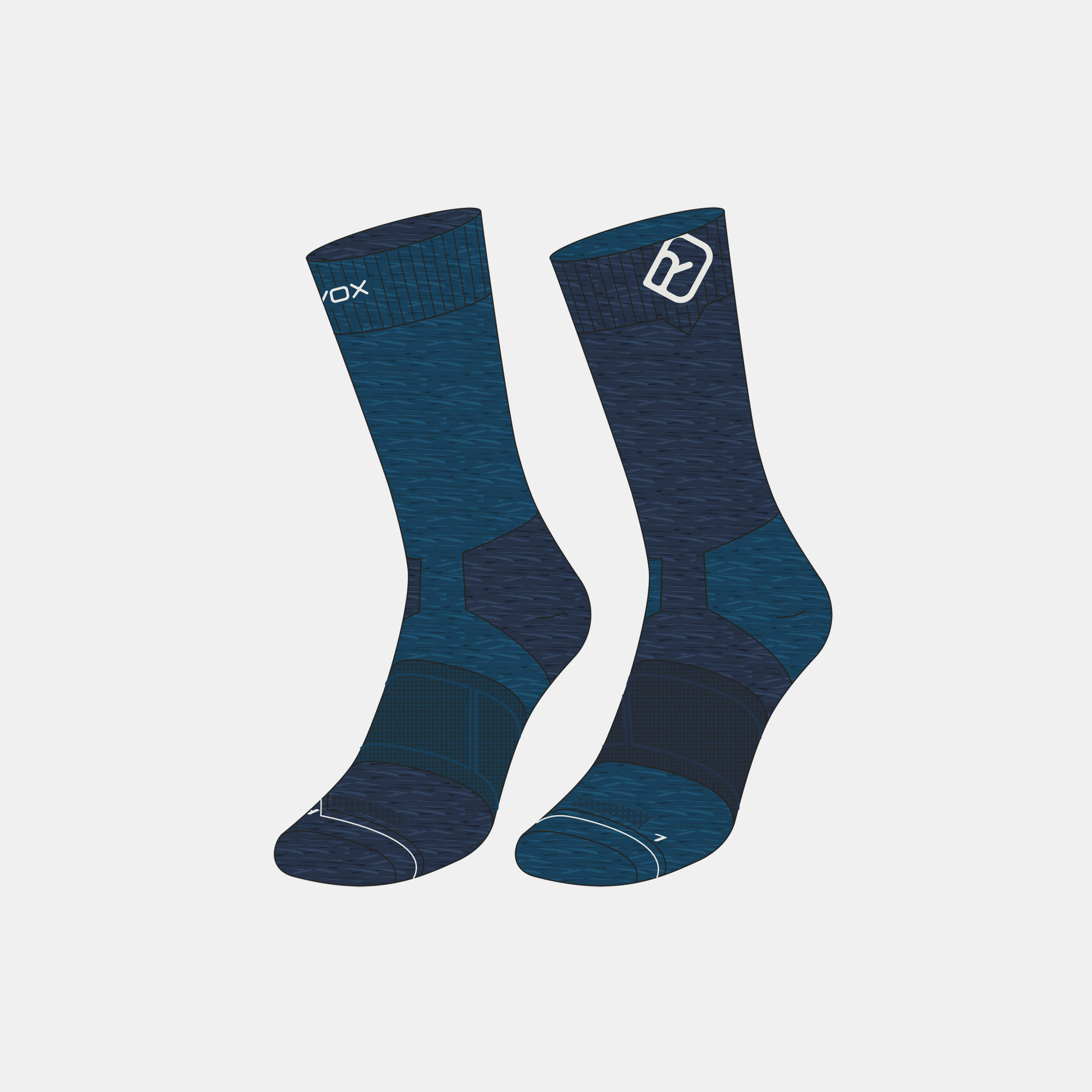 Ortovox Alpine Mid Socks Herren Wandersocken blau