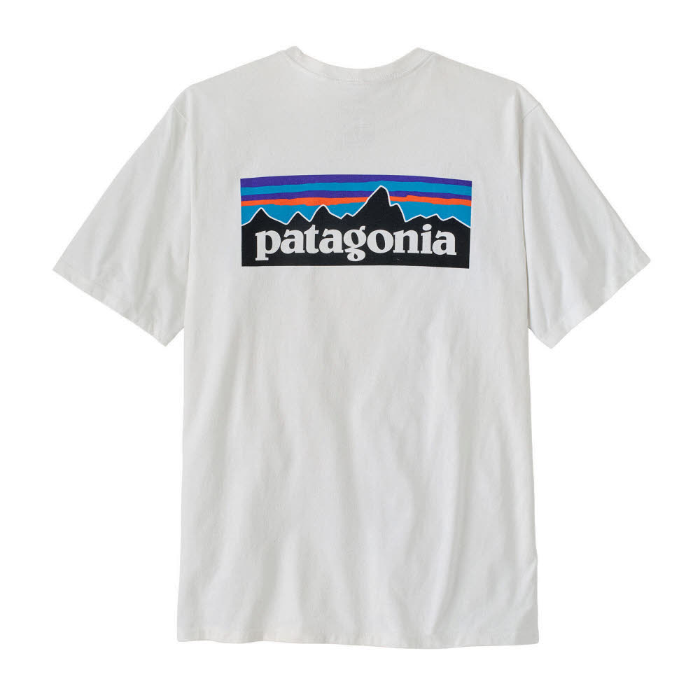 Patagonia Men's P-6 Logo Responsibili-Tee Herren T-Shirt fiber white