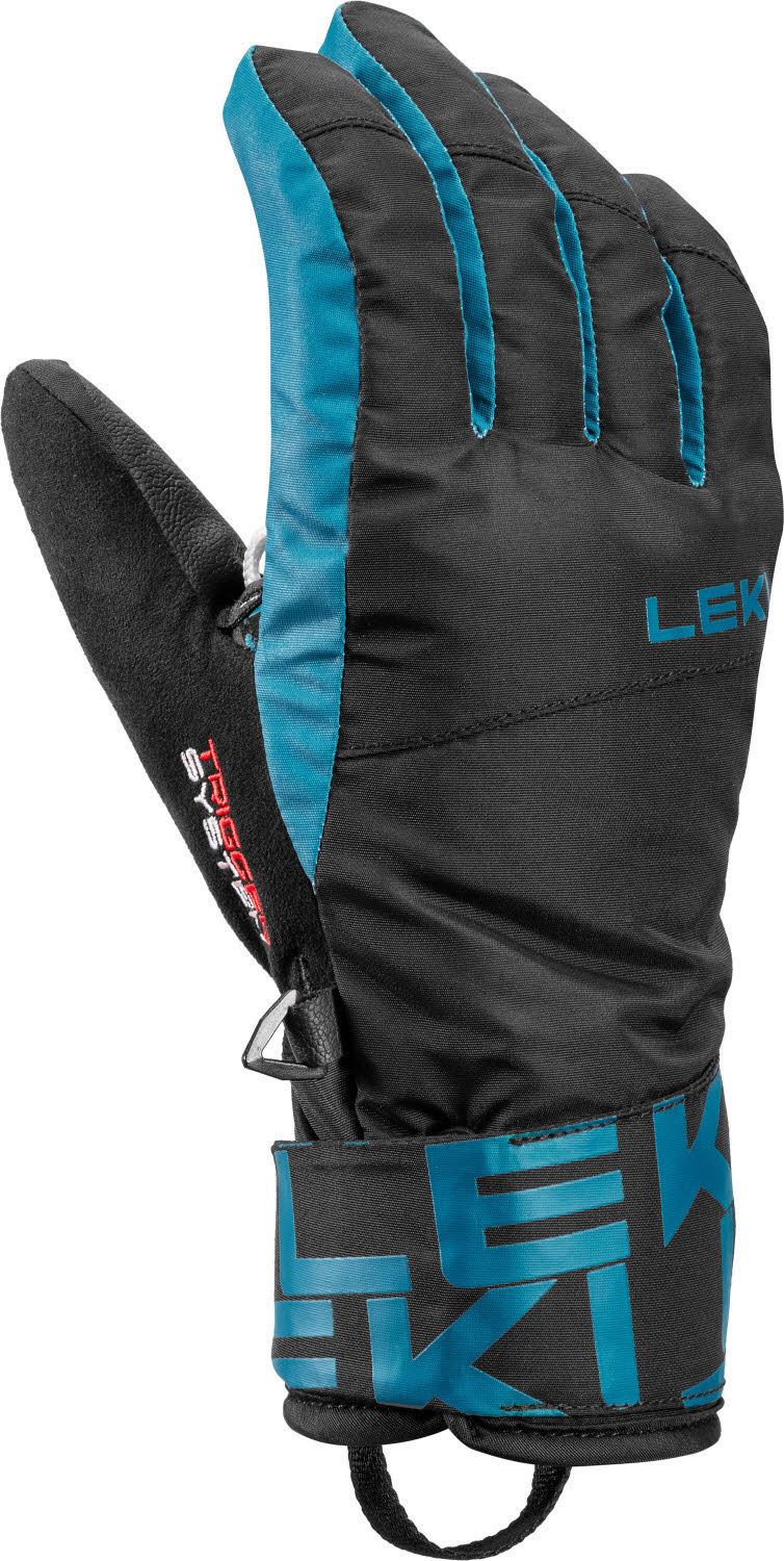 Leki Air Swtch 3D Junior Kinder Skihandschuhe Fingerlinge schwarz/blau