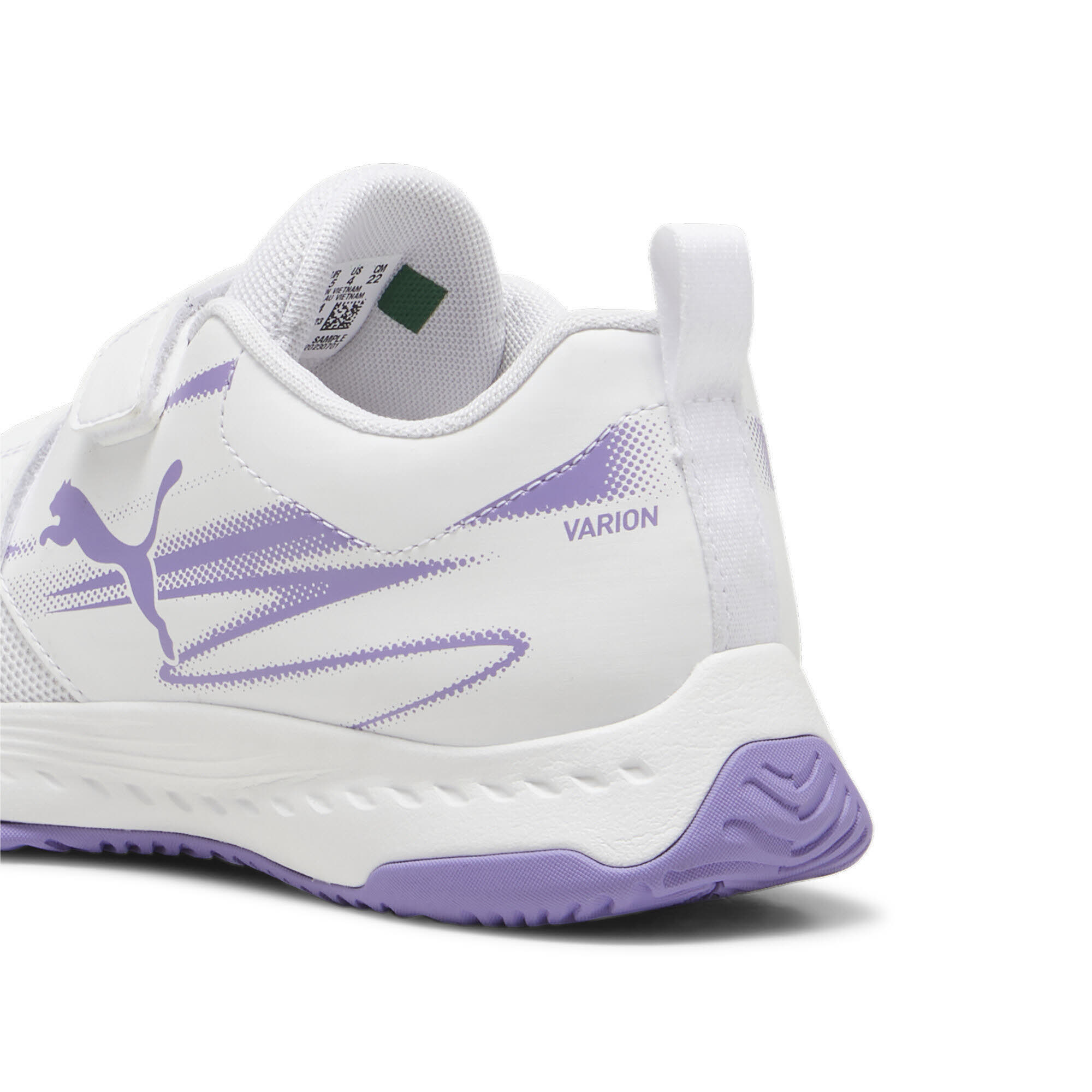 Puma Varion II V Jr Hallensportschuhe Teenager Mädchen weiß lila