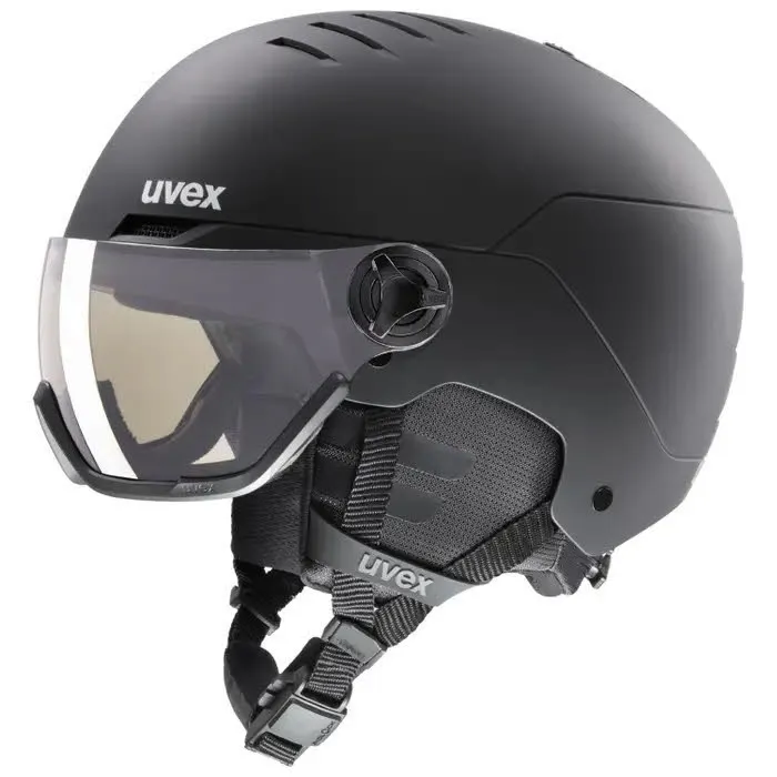 Uvex wanted visor pro V Skihelm Visier Belüftungssystem Fidlock Unisex schwarz matt