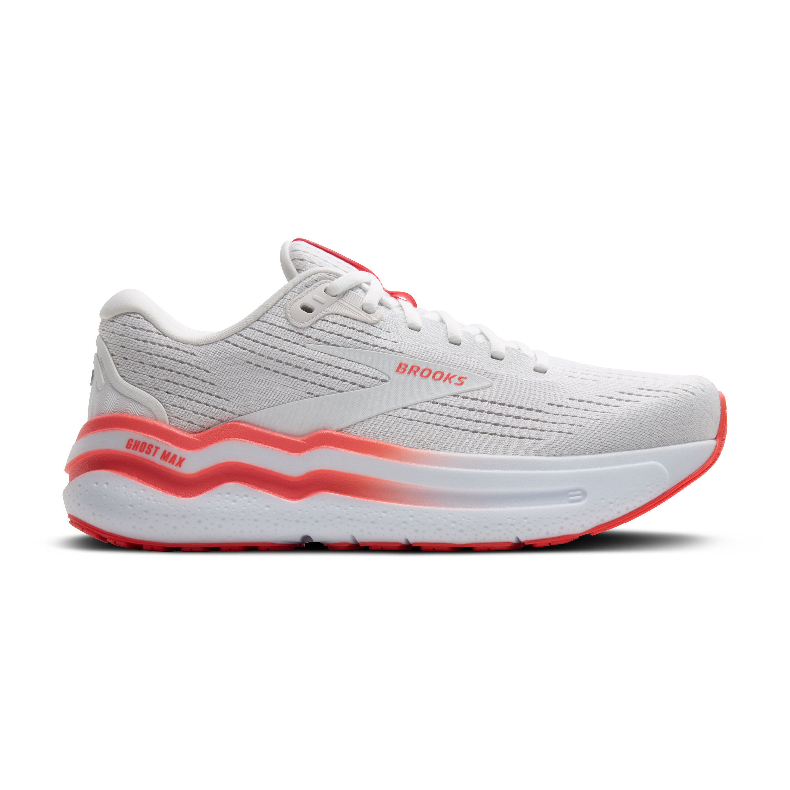 Brooks Ghost Max 2 Laufschuh Joggingschuh Damen weiß orange