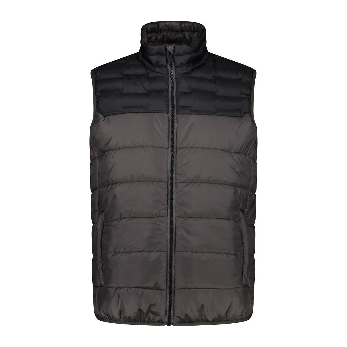 CMP Herren Weste Daunenweste Steppweste grau schwarz