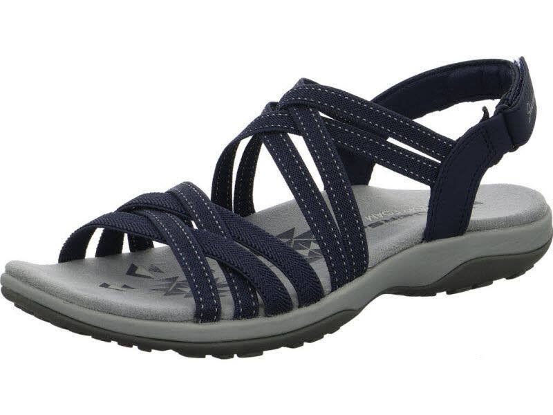 Skechers Reggae Slim - Summer Getaway Damen Sandalen blau