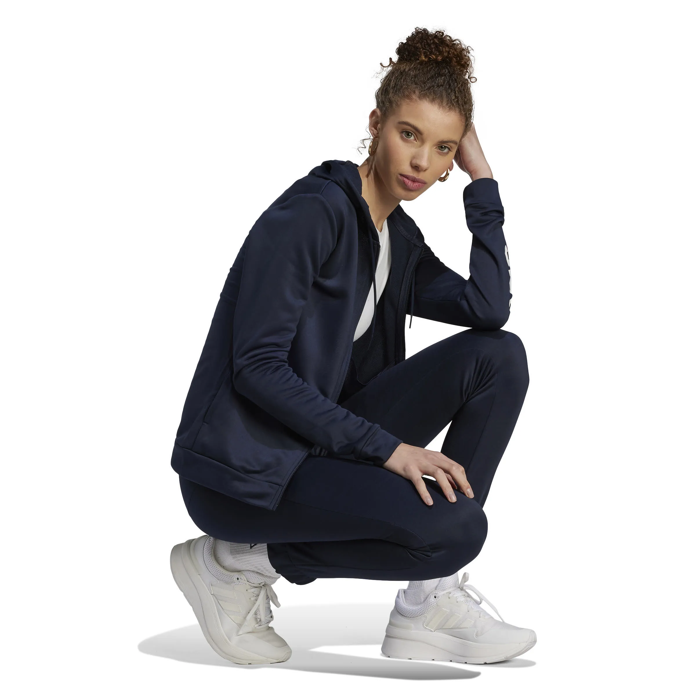 adidas Linear Damen Trainingsanzug dunkelblau