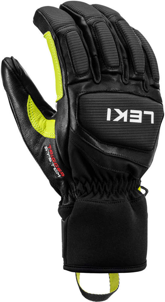 Leki HS Griffin Pro 3D Herren Skihandschuhe Fingerlinge schwarz/grün