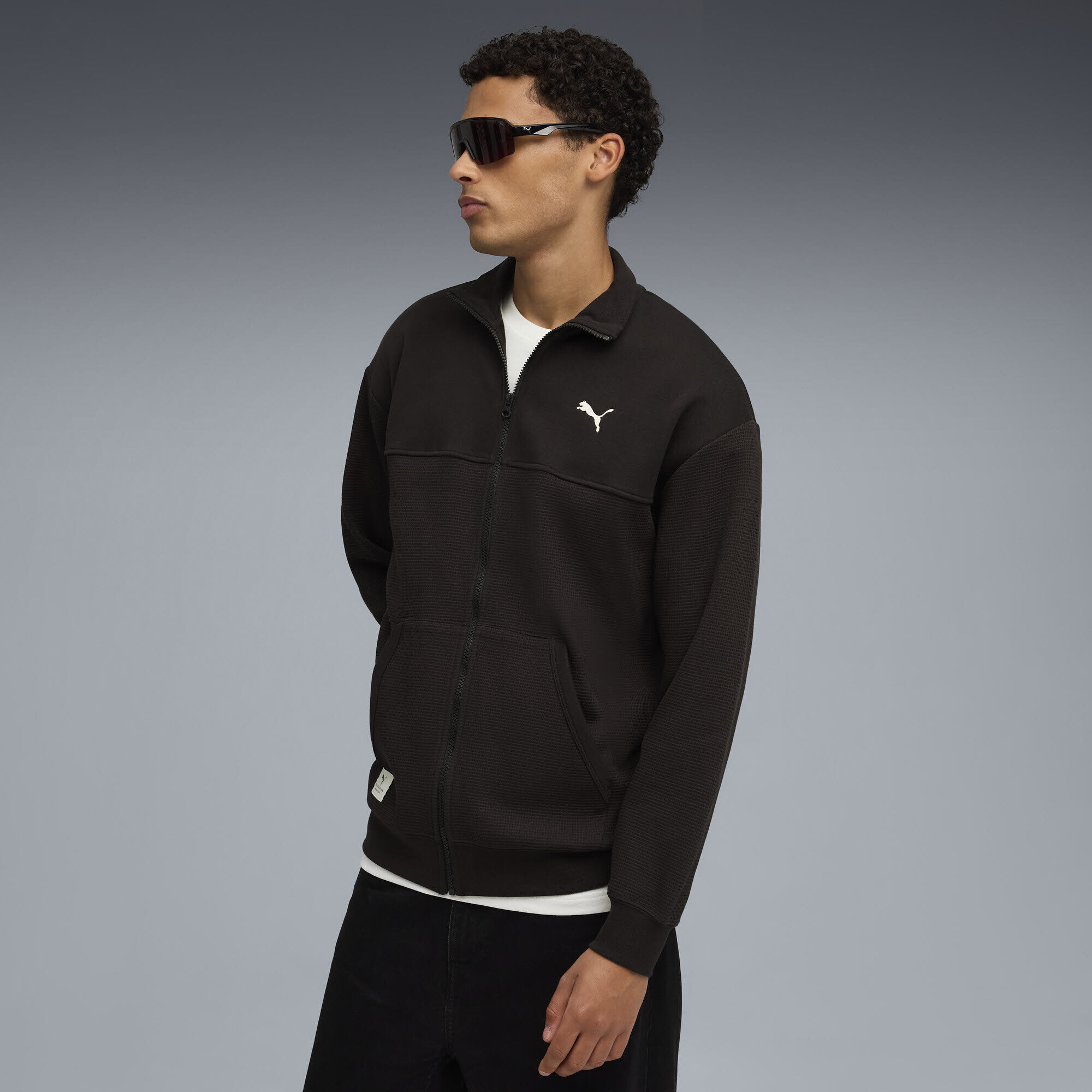 PUMA CLASS Pinnacle Track Jacket FL Herren Fleecejacke schwarz