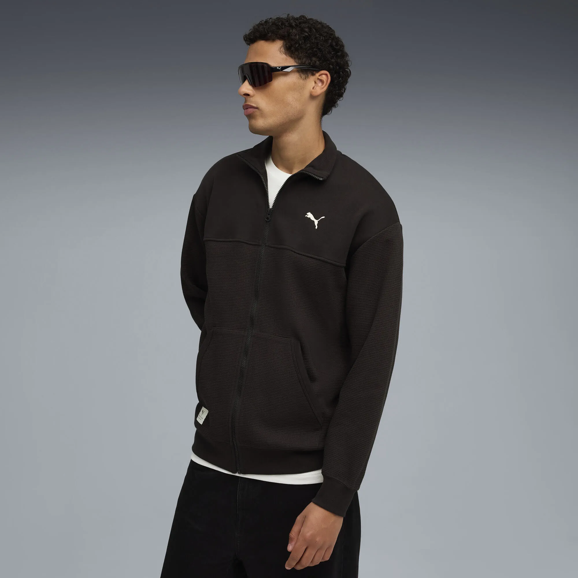 PUMA CLASS Pinnacle Track Jacket FL Herren Fleecejacke schwarz
