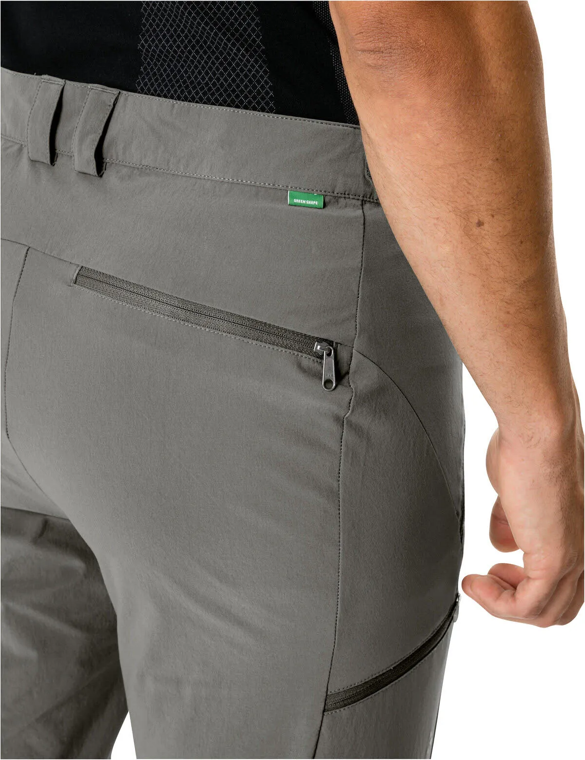 Vaude Men's Farley Stretch T-Zip Pants III Wanderhose Herren grau