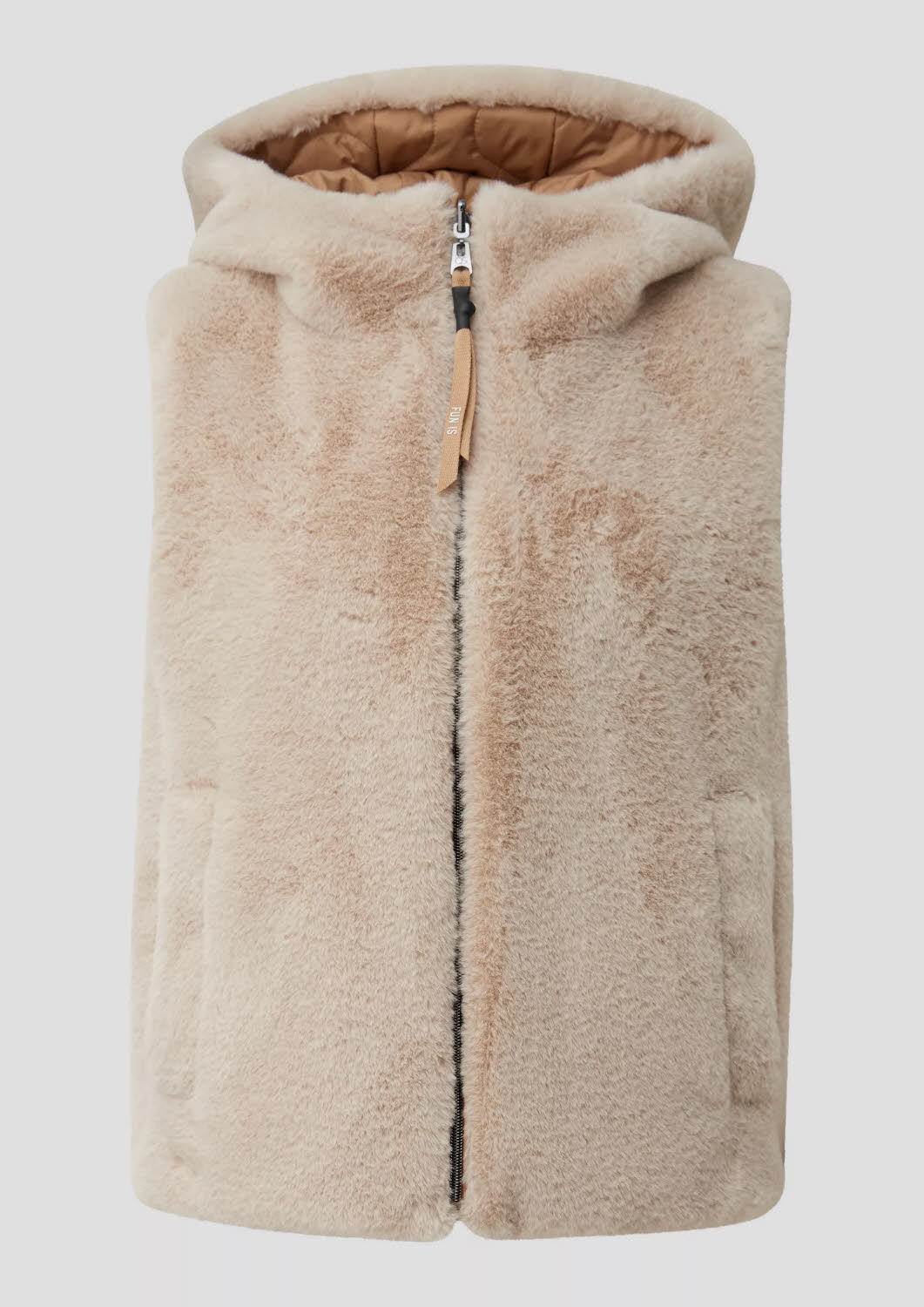 S.Oliver Damen Wendeweste Outdoorweste beige/braun