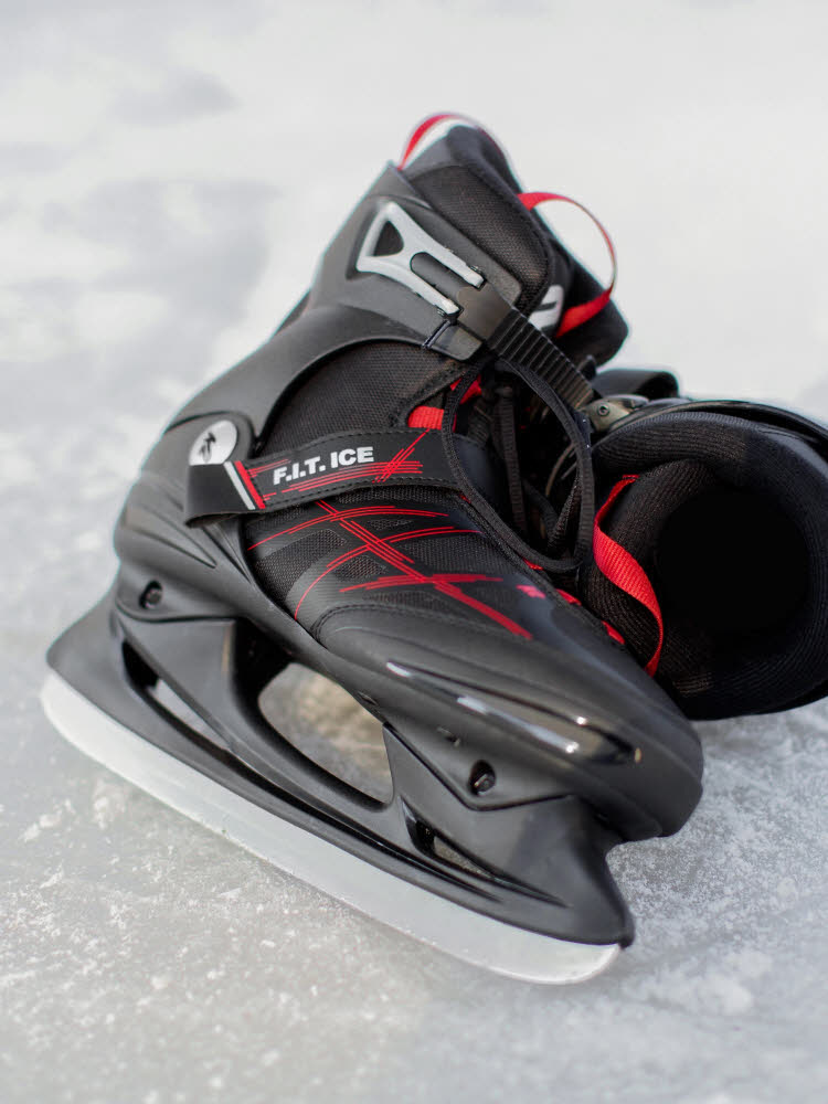 K2 Skate F.I.T. Herren Schlittschuhe Eislaufschuhe schwarz/rot