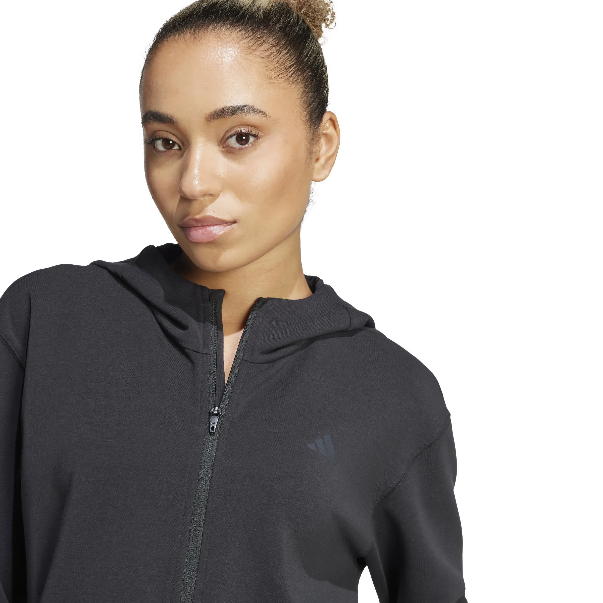 adidas Designed 4 Training Kapuzenjacke Sweatjacke Damen schwarz
