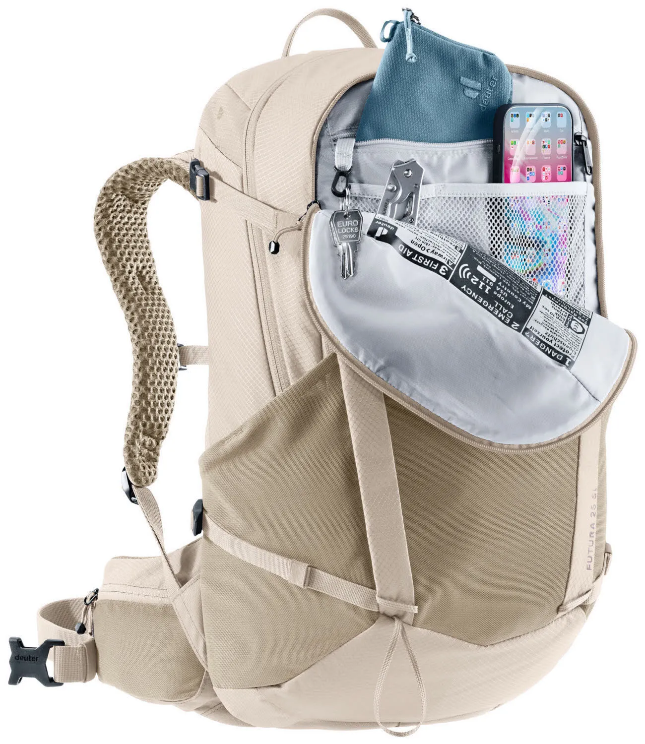 Deuter Futura 25 SL Damen Wanderrucksack Treckingrucksack grau