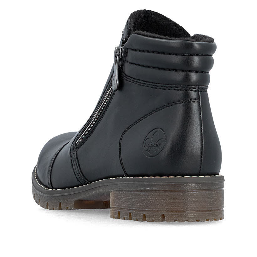 Rieker Kurzstiefel Stiefelette Slipper Damen schwarz