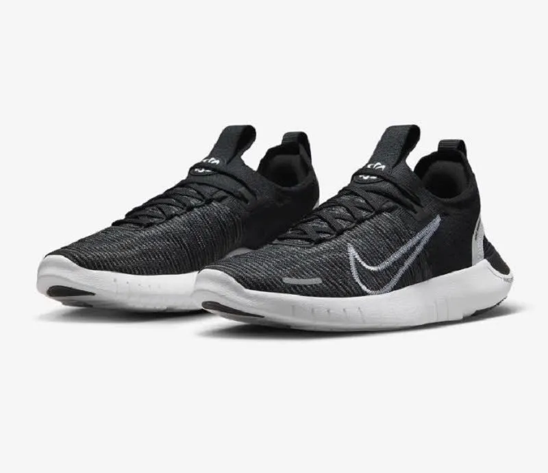 NIKE FREE RN NN Flyknit Damen Laufschuhe Joggingschuhe schwarz/weiß