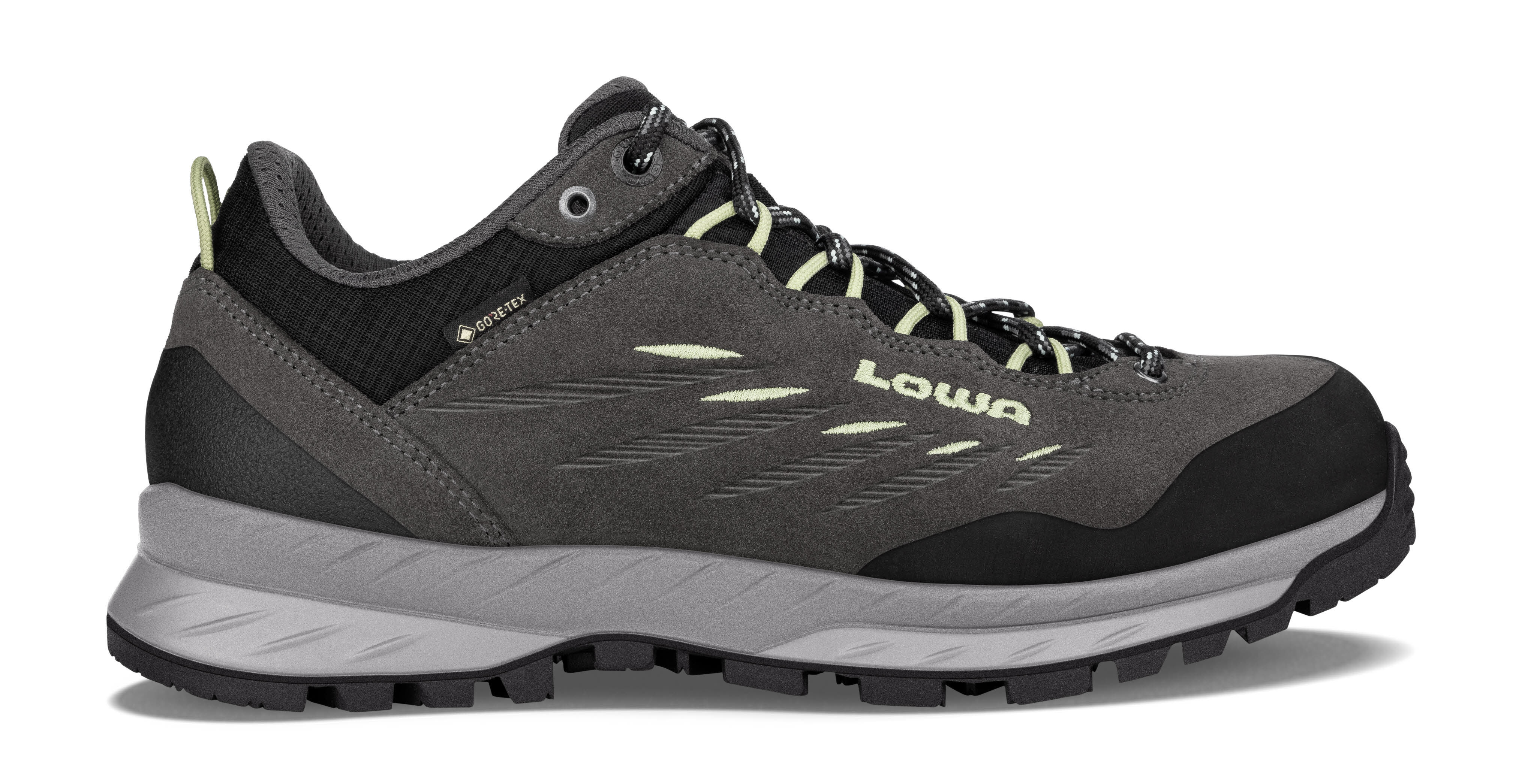 Lowa Delago GTX Damen Trekkingschuhe Wanderschuhe Gore-Tex wasserdicht grau