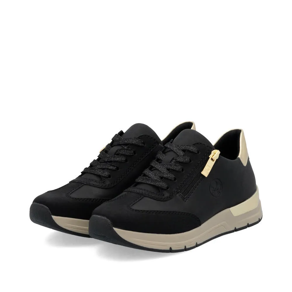 Rieker HWK Damen Halbschuhe Sneaker Low schwarz