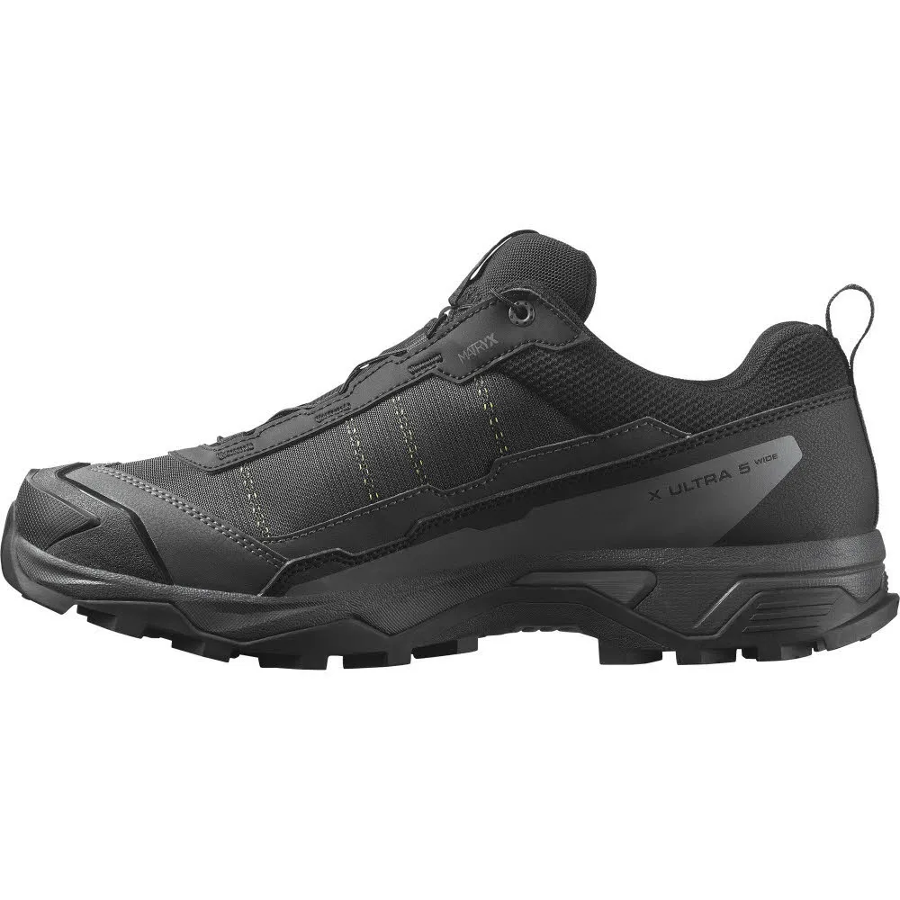 Salomon X ULTRA 5 WIDE GTX Herren Wanderschuhe Trekkingschuhe Low schwarz