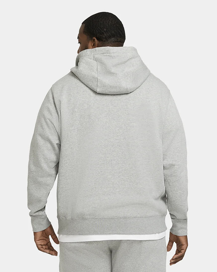Nike M NSW CLUB HOODIE FZ BB Herren Sweatjacke Kapuzenjacke Sportweste grau NEU